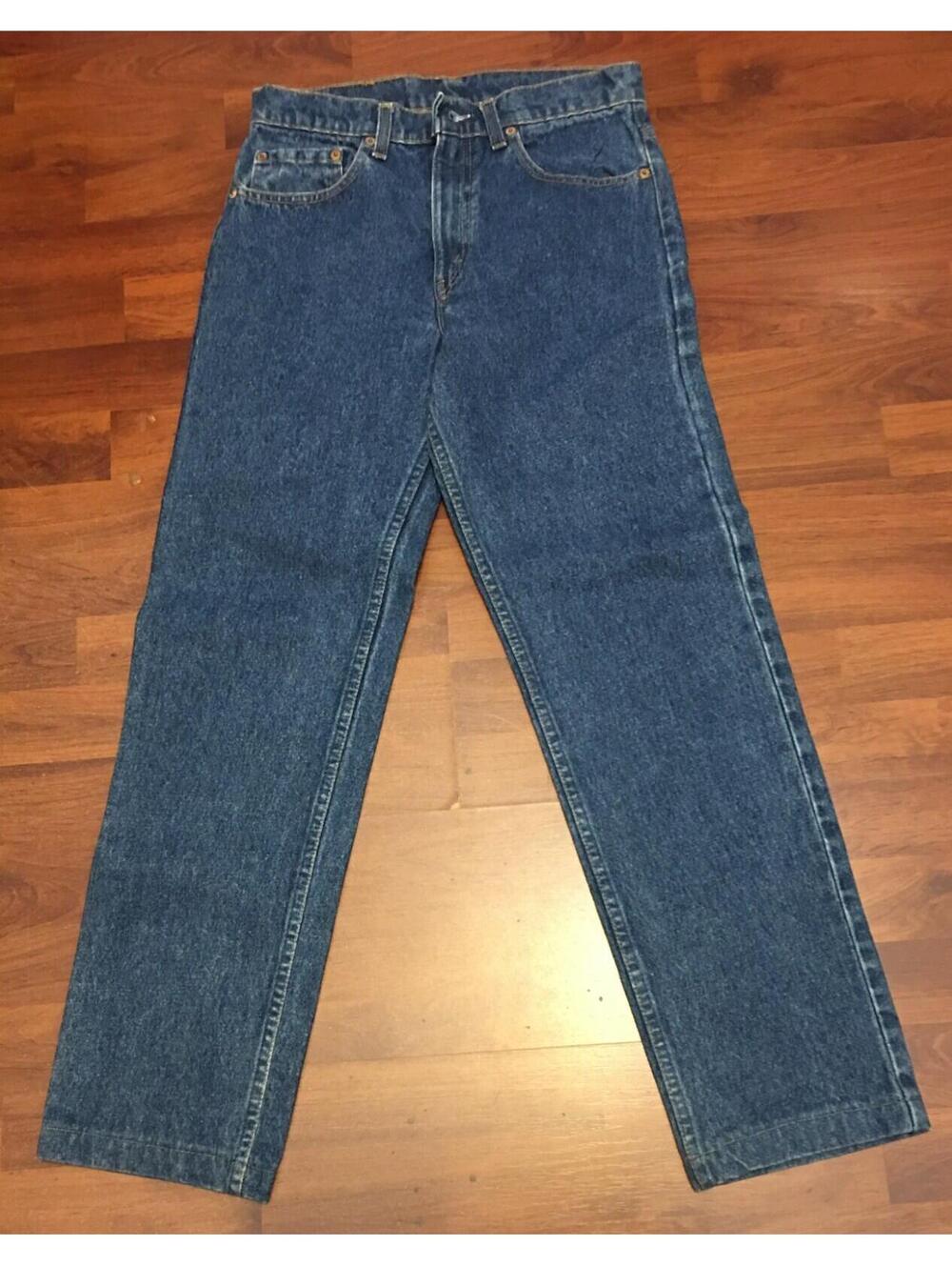 Vtg 80s 90s Levi's 505 Dark Wash Jeans Made in USA sz 27 x 29